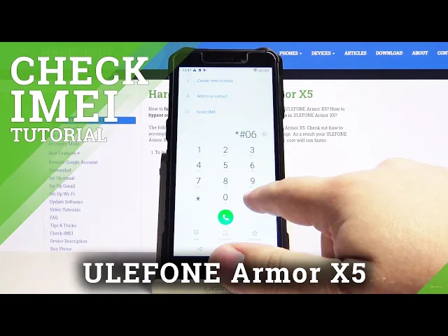 Video thumbnail for How to Check IMEI on ULEFONE ARMOR X5 - Serial Number Info