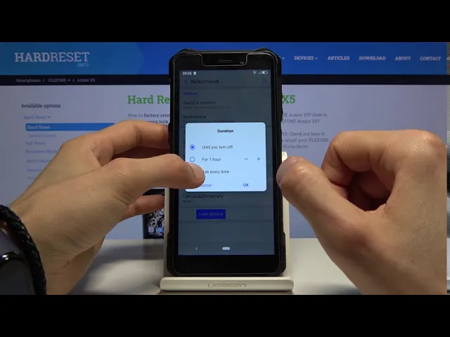 Video thumbnail for How to Enable Do Not Disturb Mode in ULEFONE Armor X5 – Mute Sounds & Vibrations