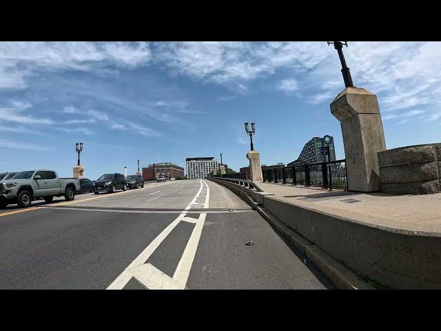'Video thumbnail for Charming Bike Ride Boston's Art Haven INK Block Past Oldest Trains in World to South Boston'