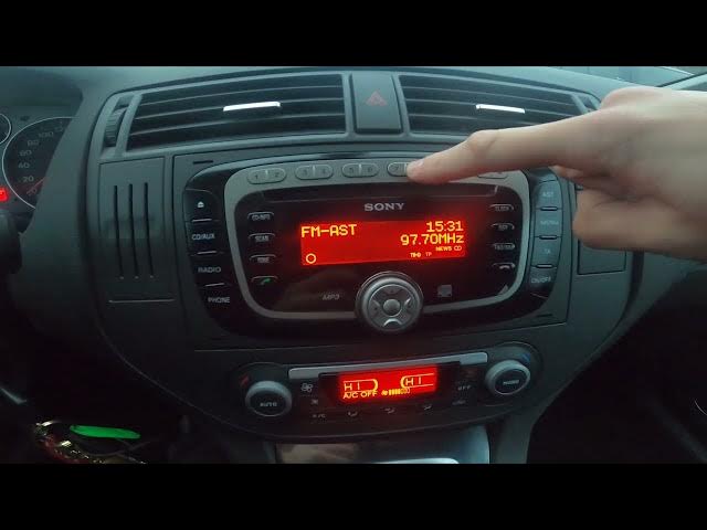 Video thumbnail for How to Assign Radio Station to Button in Ford C-MAX I ( 2003 - 2010 )