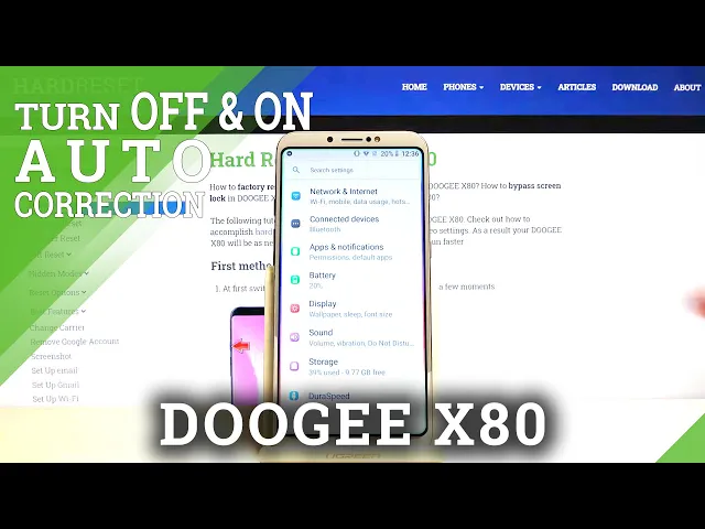 Video thumbnail for How to Turn On/Off Auto Correction on Doogee X80 - Manage Word Correction