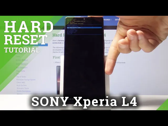 Video thumbnail for Hard Reset SONY Xperia L4 - Remove Screen Lock / Factory Reset by Recovery Mode