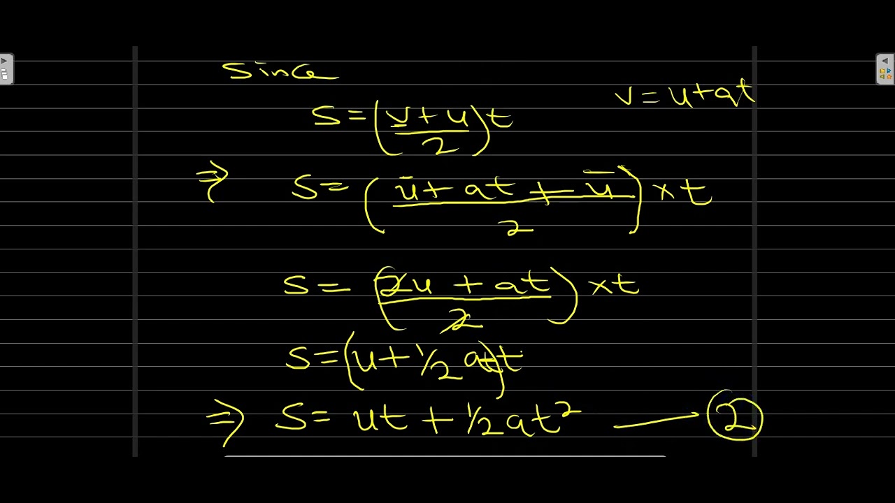 'Video thumbnail for Kinematics Equations | How to Derive and Solve Problems Using Equations of Motion'