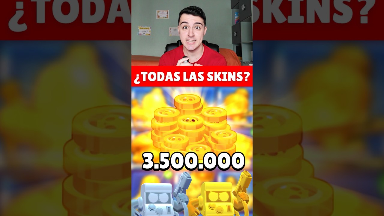 Video thumbnail for CUANTO CUESTA COMPRAR TODAS LAS SKINS en BRAWL STARS 😱🔥