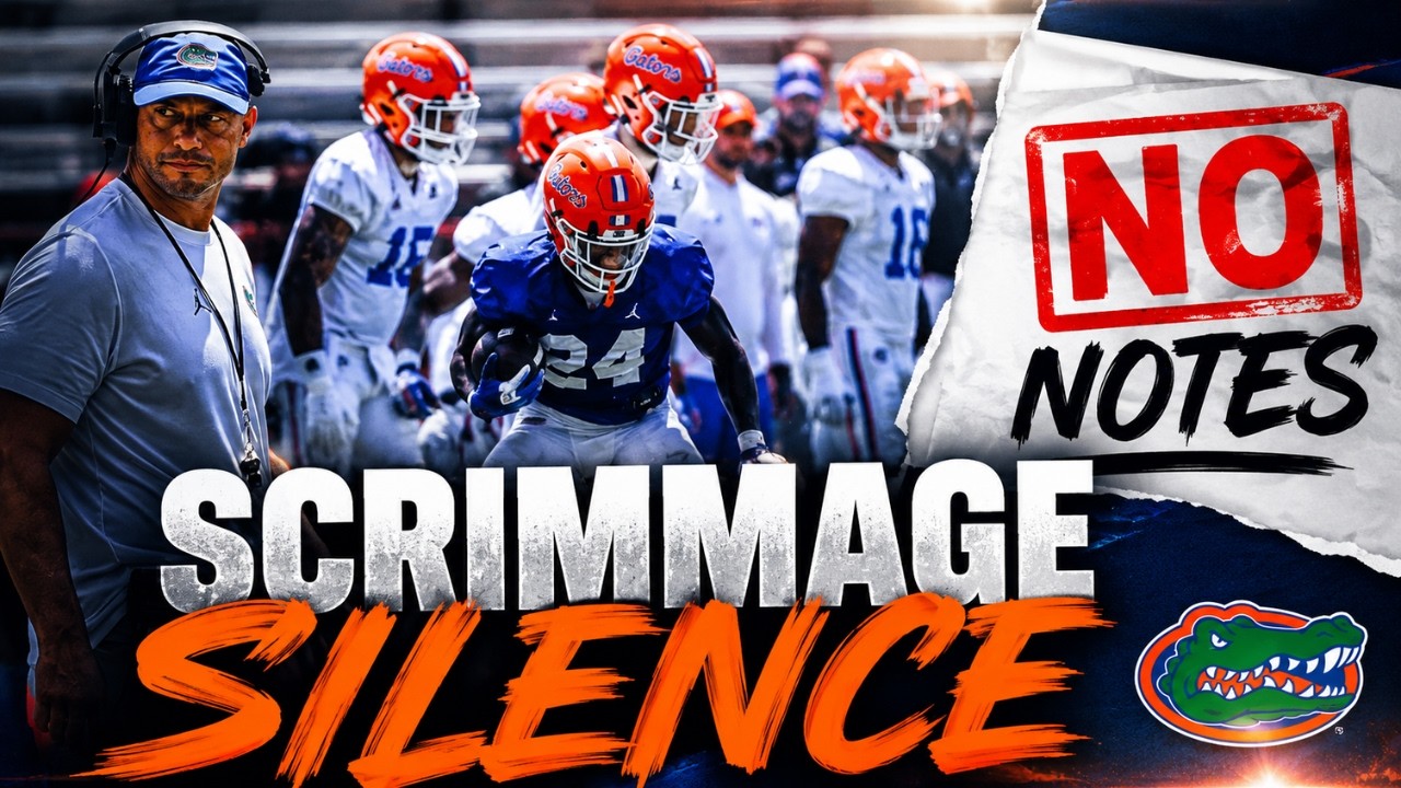 Video thumbnail for Florida Gators First Scrimmage ENDS With NO NOTES - Why the Silence & What Are We Hearing?