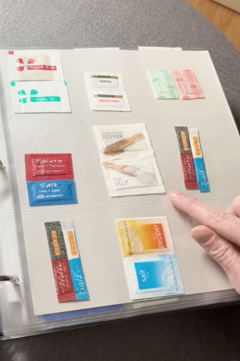 Video thumbnail for Largest collection of salt and pepper sachets - 724 matching pairs owned by Linda Schulz