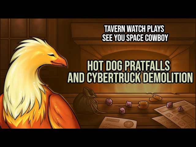 Video thumbnail for Tavern Watch Plays See You Space Cowboy, episode 2: Hot dog pratfalls and Cybertruck demolition
