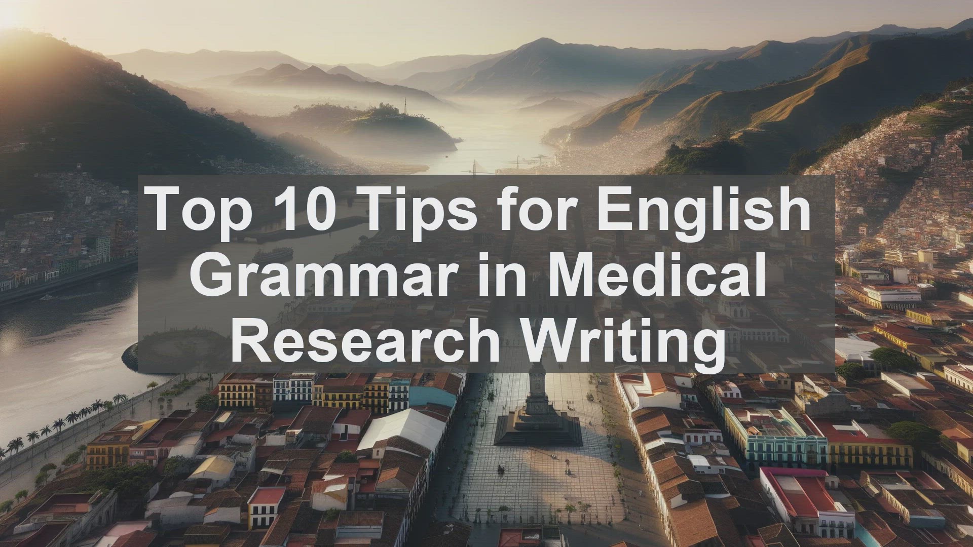 'Video thumbnail for Top 10 Tips for English Grammar in Medical Research Writing'
