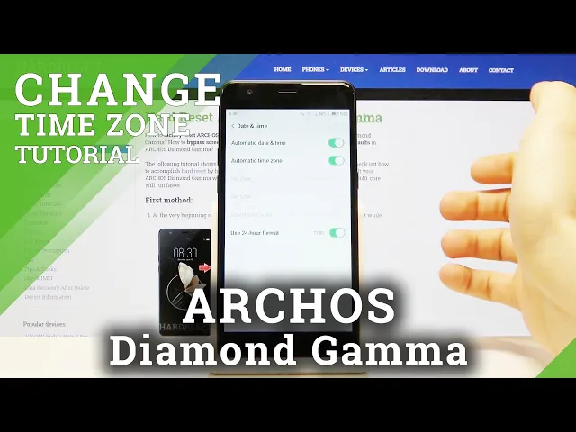 Video thumbnail for How to Set Date & Time in Archos Diamond Gamma – Time Settings