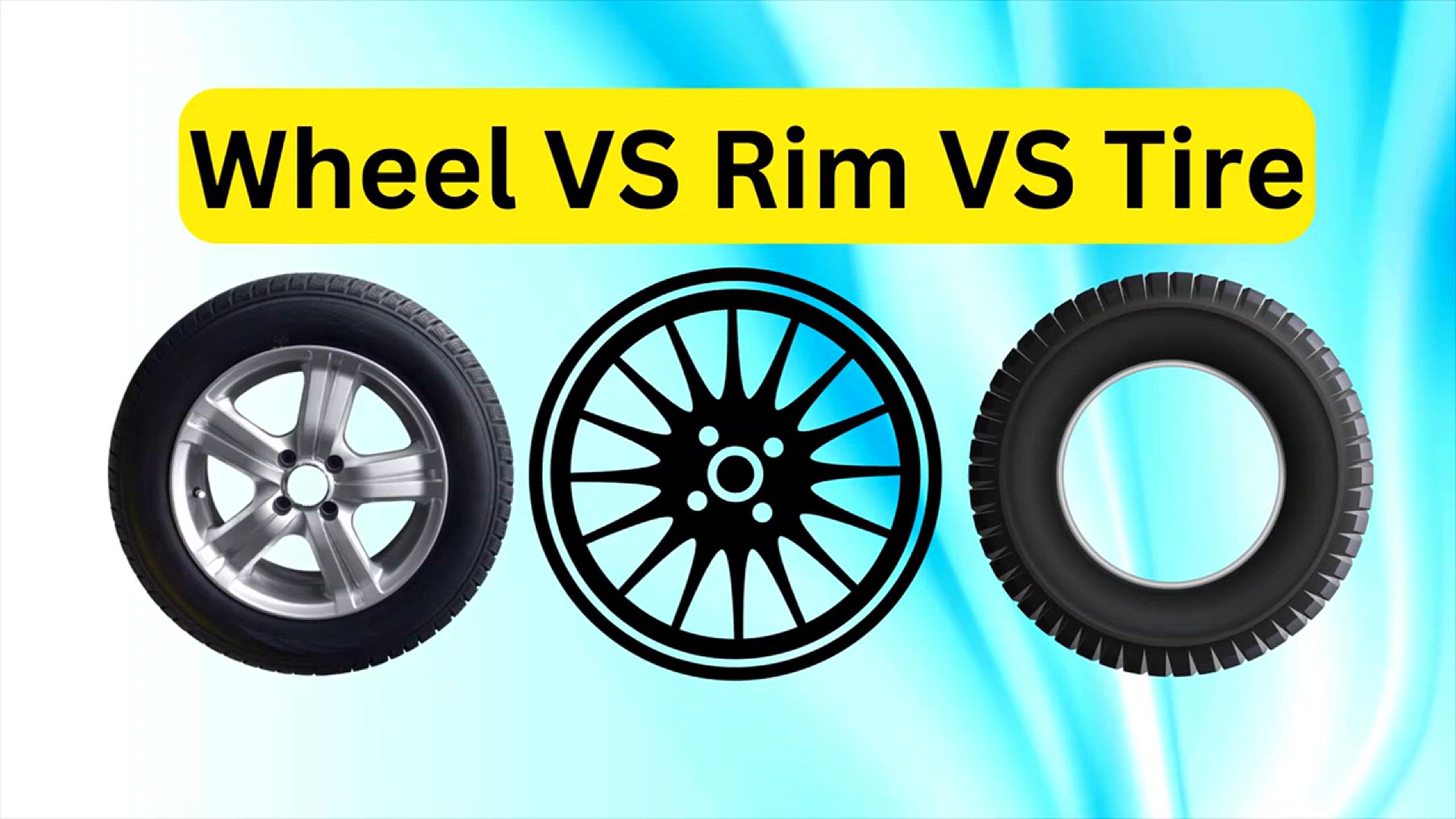 'Video thumbnail for Wheel VS Rim VS Tire'