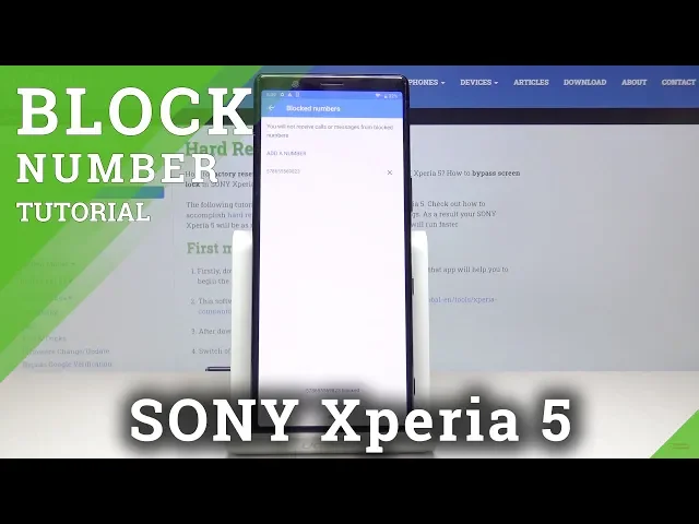 Video thumbnail for How to Block Number in SONY Xperia 5 – Block Calls & Texts