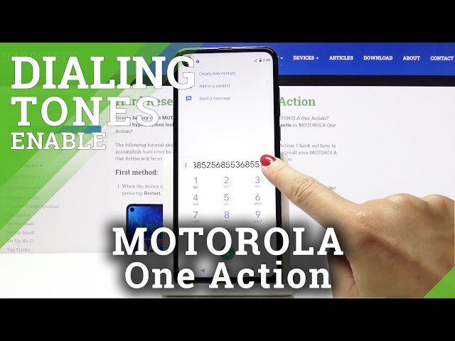 Video thumbnail for How to Turn On/Off Dial Pad Sounds in Motorola One Action - Dial Tones