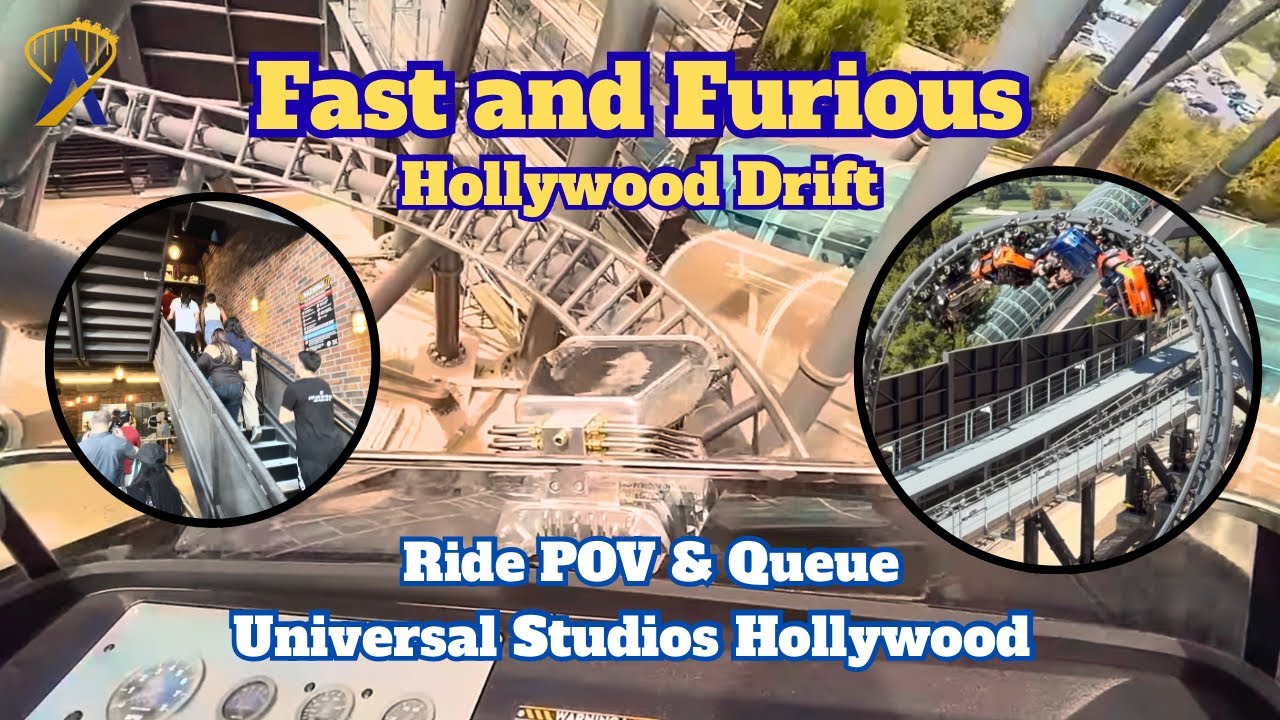 Video thumbnail for Full POV and Queue Walkthrough for Fast & Furious: Hollywood Drift at Universal Studios Hollywood