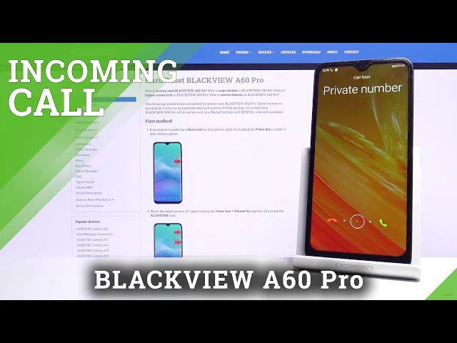 Video thumbnail for BLACKVIEW A60 Pro Incoming Call