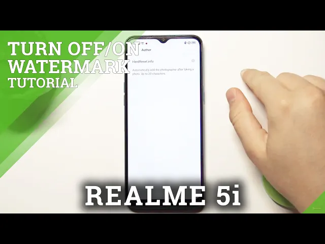 Video thumbnail for How to Adjust Camera Watermark in REALME 5i – Personalize Watermark