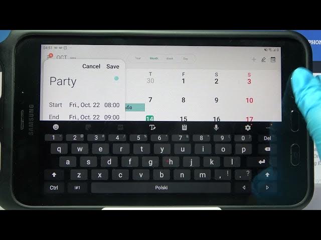 Video thumbnail for How to Add Event to Calendar in SAMSUNG Galaxy Tab Active 2 – Set Up Reminder