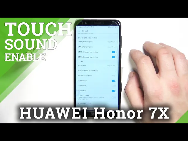 Video thumbnail for How to Enable/Disable Touch Sounds on HONOR 7X – Manage Sound Settings