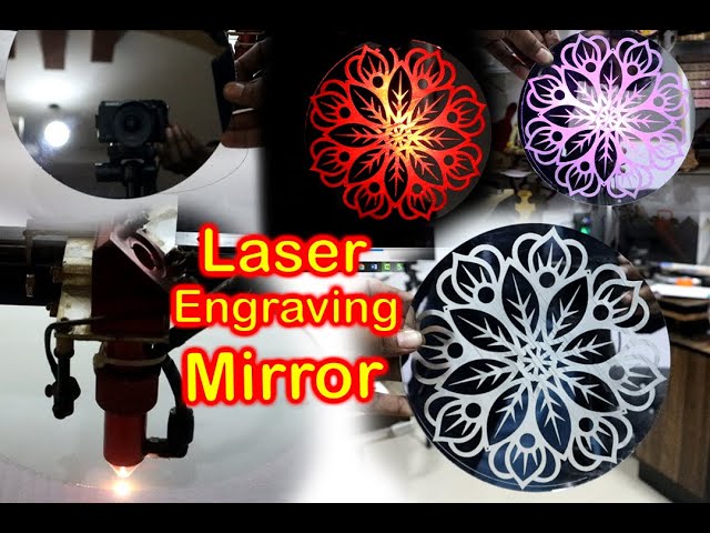 Video thumbnail for How to Engrave Mirror with CO2 Laser Machine | Mandala Design Engraving on a Mirror