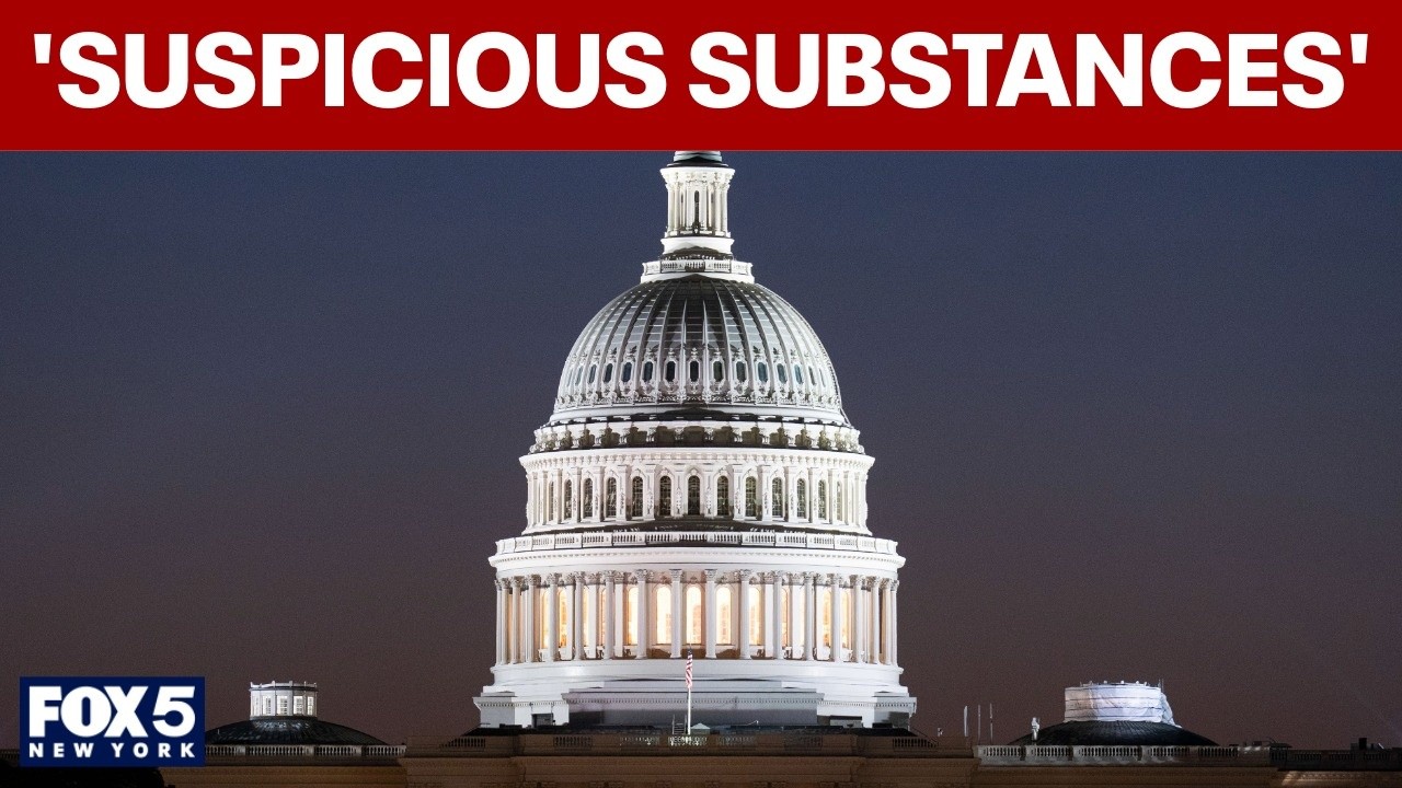 Video thumbnail for Letters containing 'suspicious substances' sent to politicians