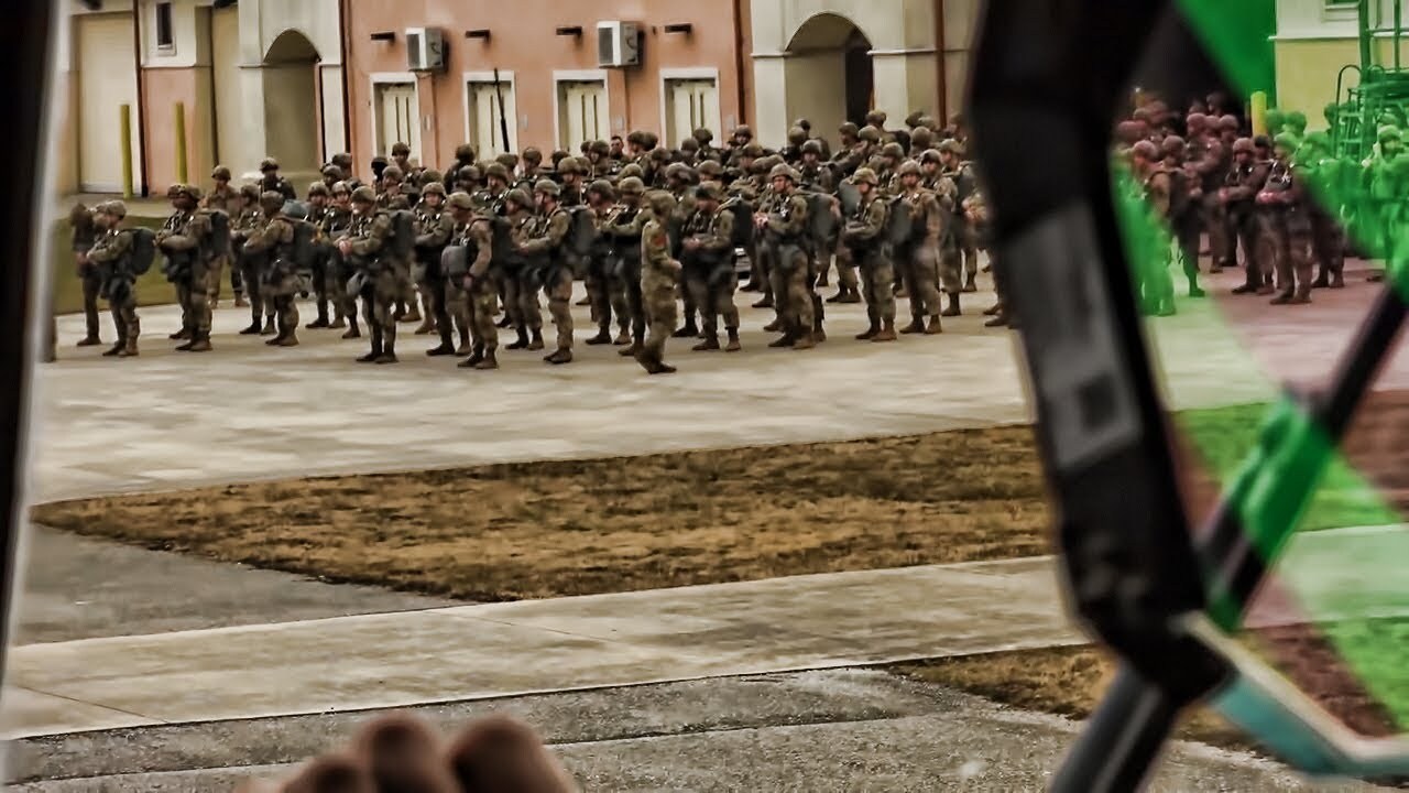 Video thumbnail for C-130 Pilot View • Army Airborne Drop