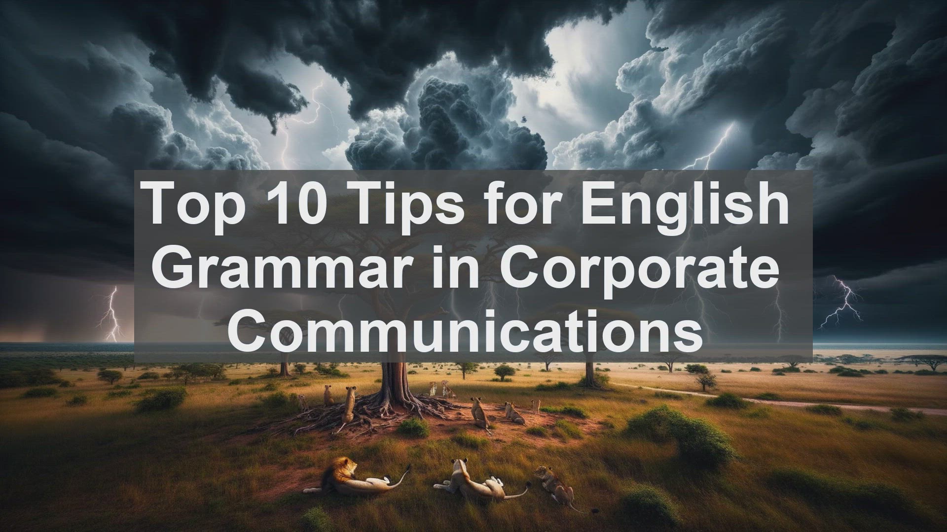 'Video thumbnail for Top 10 Tips for English Grammar in Corporate Communications'