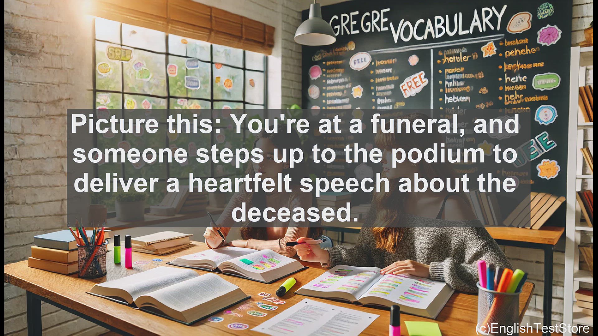 'Video thumbnail for GRE Vocabulary Lesson: Exploring the Powerful Word 'Eulogy''