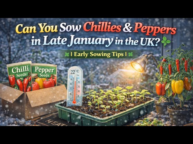 Video thumbnail for 🎥 ✅ 🌶️ Can You Sow Chillies & Peppers in Late January in the UK? 🌱 | Early Sowing Tips