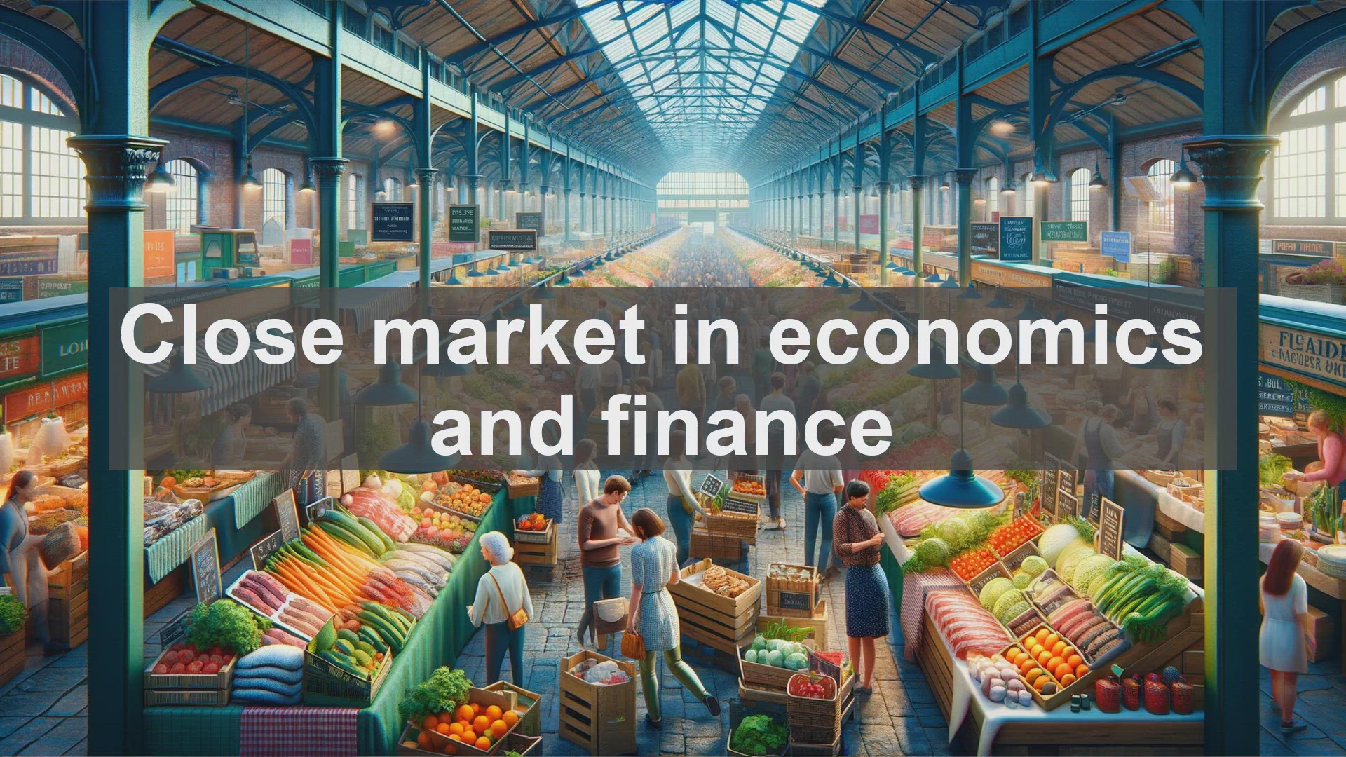 'Video thumbnail for Close market in economics and finance'