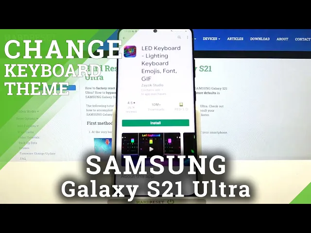 Video thumbnail for How to Download LED Keyboard in SAMSUNG Galaxy S21 Ultra – Set LED Keyboard