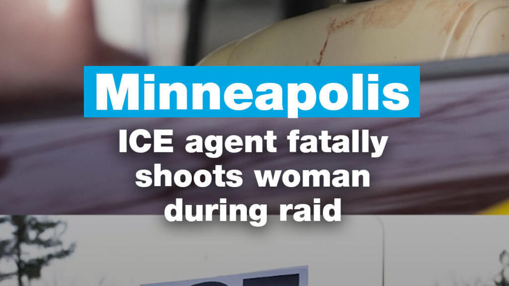 Video thumbnail for Minneapolis: ICE agent fatally shoots woman during raid