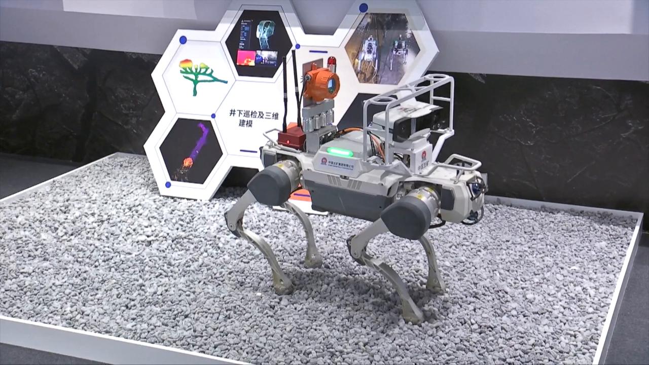 Video thumbnail for China: Conference displays robots' high-risk task capabilities.