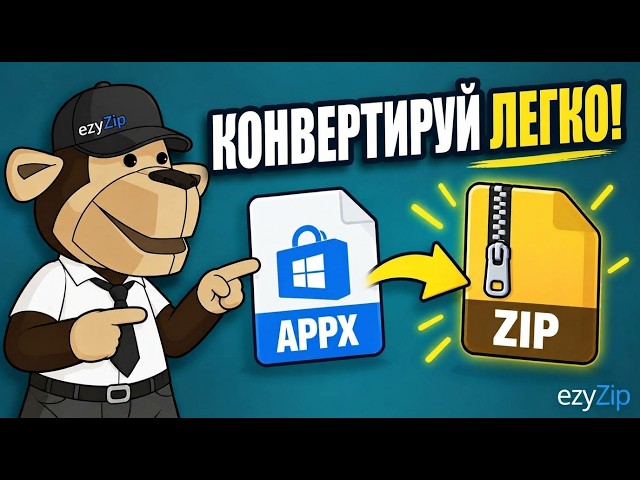 Video thumbnail for 📦 Как конвертировать APPX в ZIP онлайн бесплатно | Без установки программ
