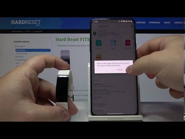 Video thumbnail for How to Unpair FITBIT Inspire HR from Smartphone - Disconnect Smartwatch from Phone