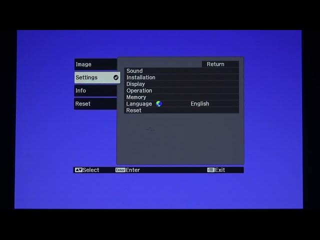 Video thumbnail for How To Enable & Disable Led Lamps on Projector Epson EF-100B?