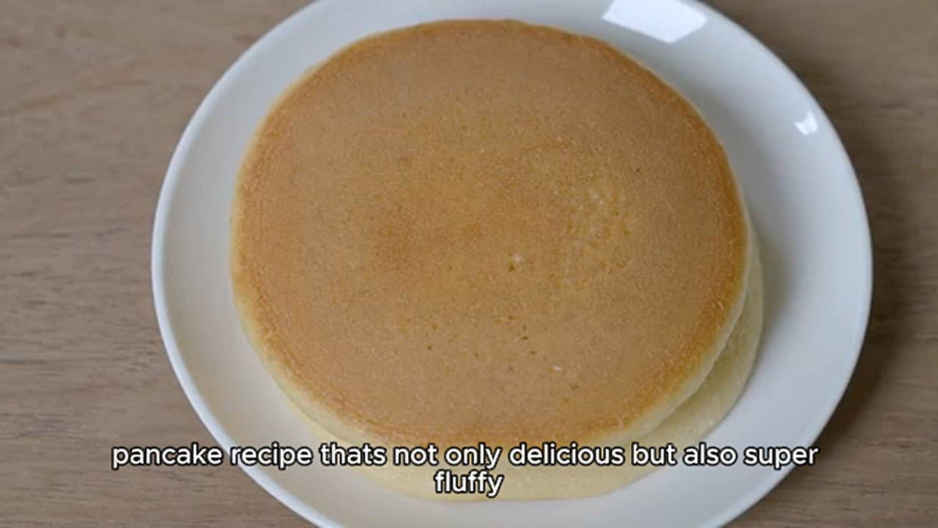 'Video thumbnail for Pancake recipe'