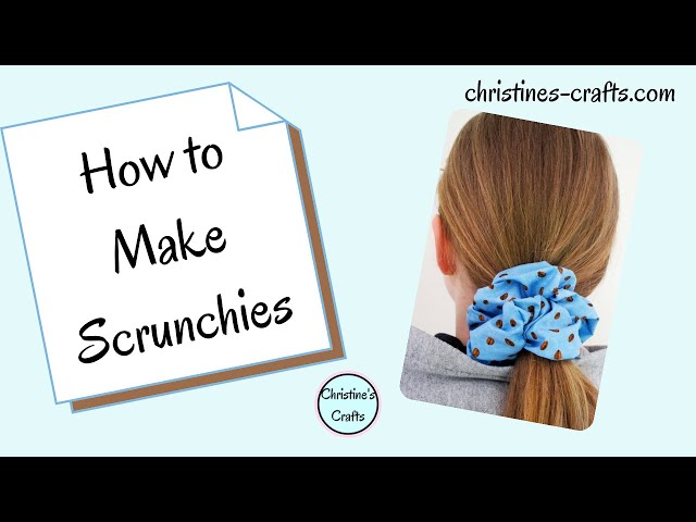 Video thumbnail for HOW TO SEW THE BEST HAIR SCRUNCHIES THAT PEOPLE WANT - Great Scrap Busting Project for Beginners