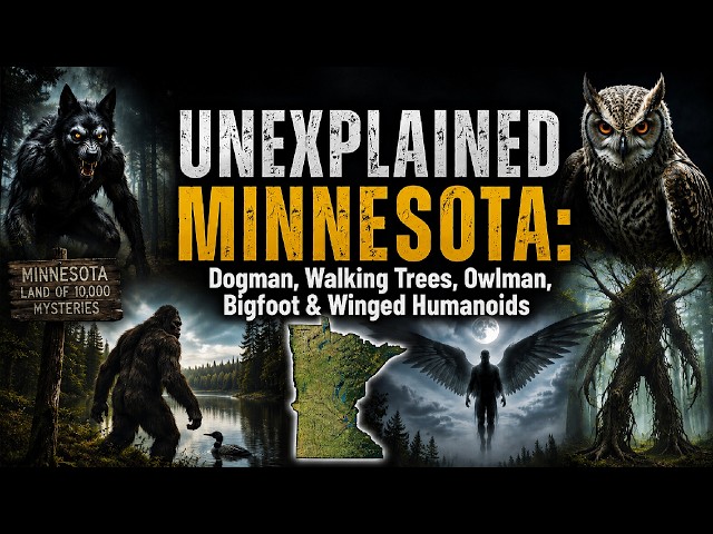 Video thumbnail for UNEXPLAINED MINNESOTA: Dogman, Walking Trees, Owlman, Bigfoot & Winged Humanoids