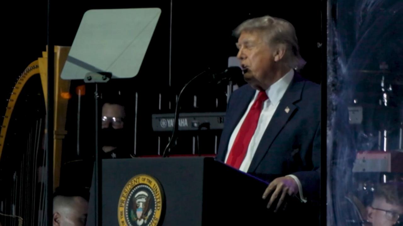 Video thumbnail for US: US President Trump addresses Great American State Fair kickoff celebration.