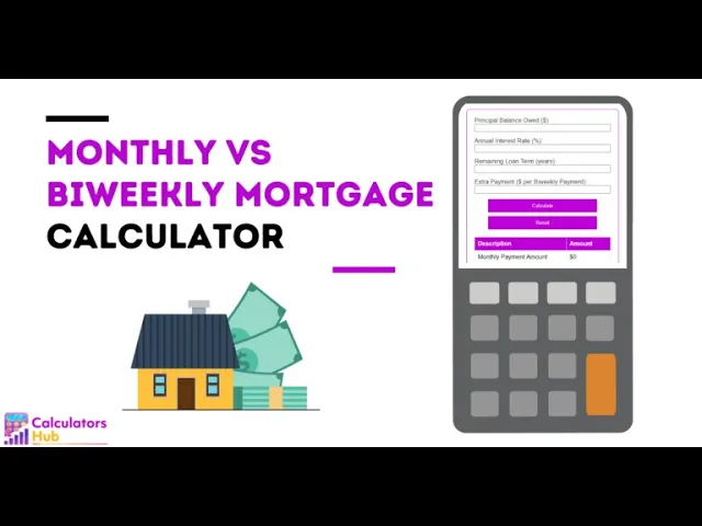Video thumbnail for Mortgage Calculator: Monthly vs Biweekly Payments