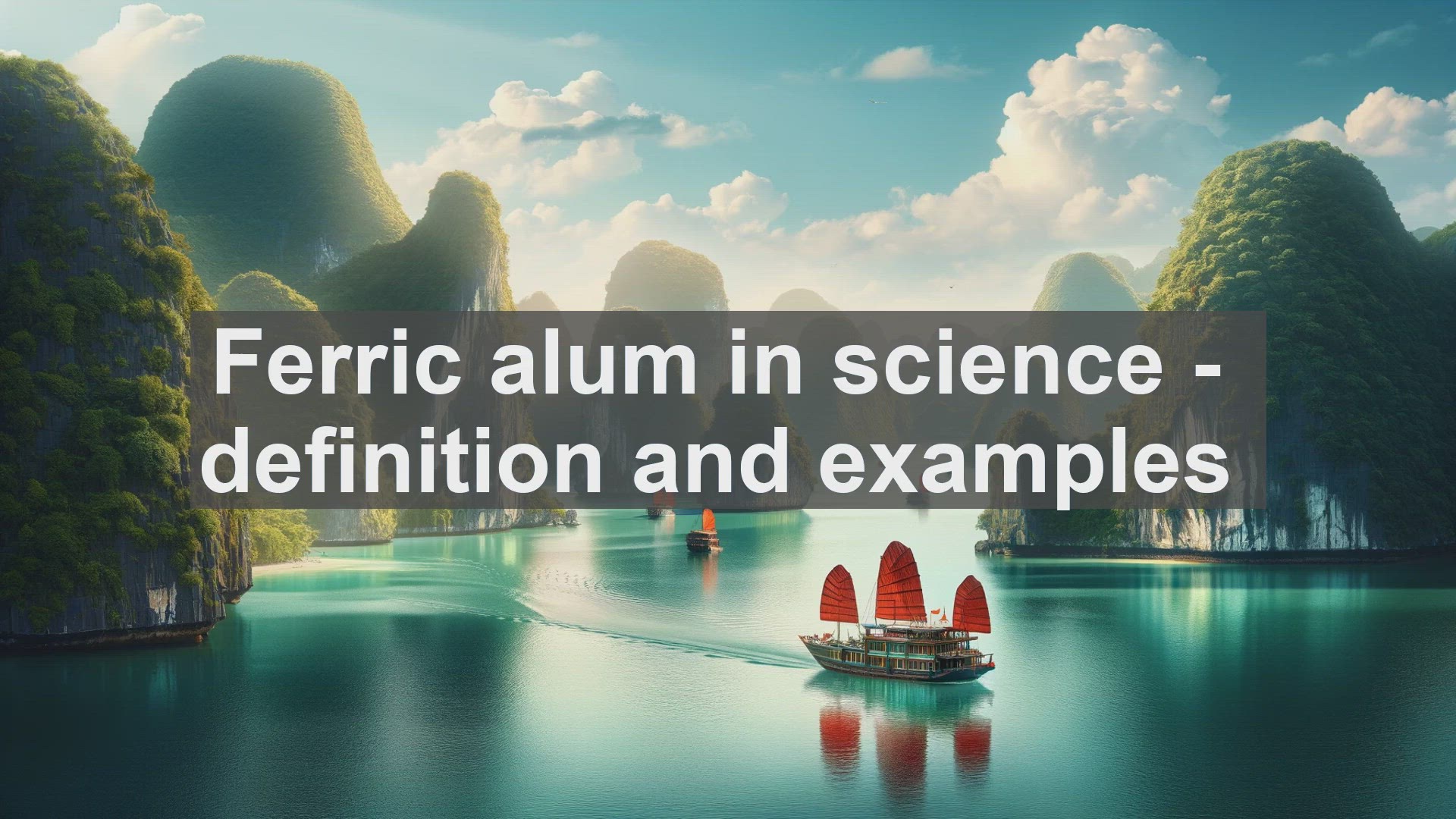 'Video thumbnail for Ferric alum in science  definition and examples'