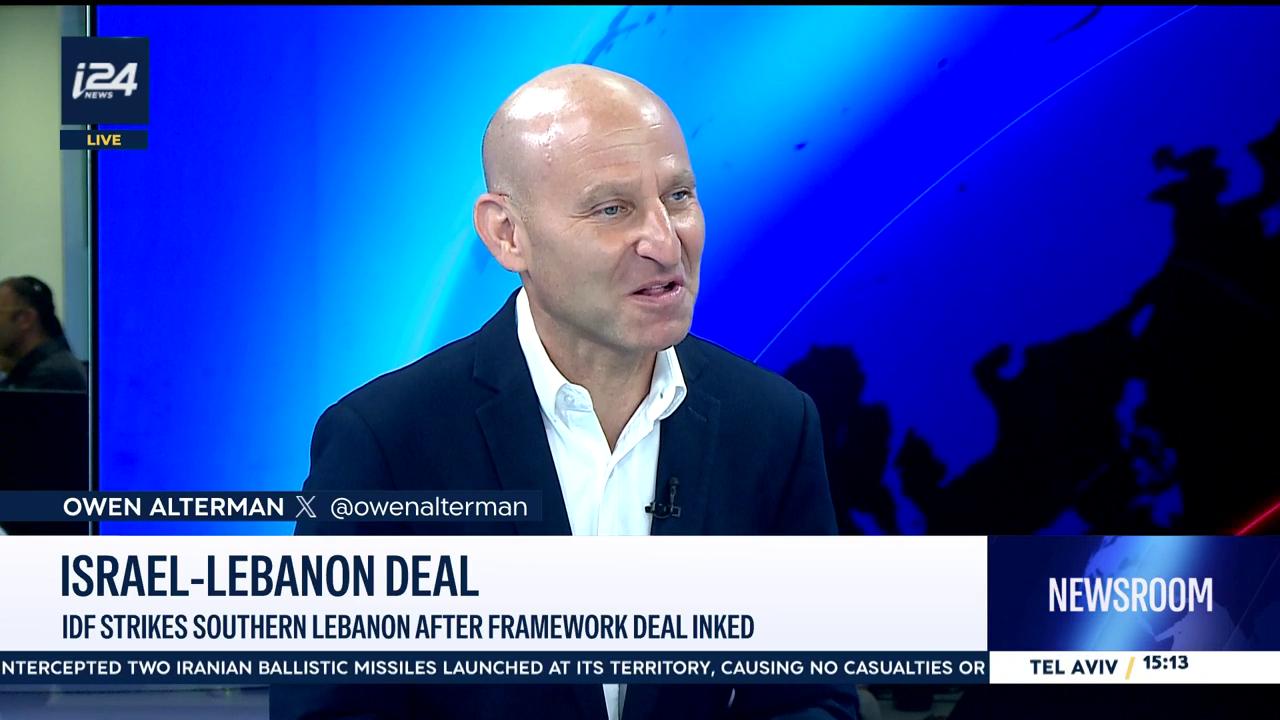 Video thumbnail for Israel-Lebanon deal: IDF strikes southern Lebanon after framework deal inked