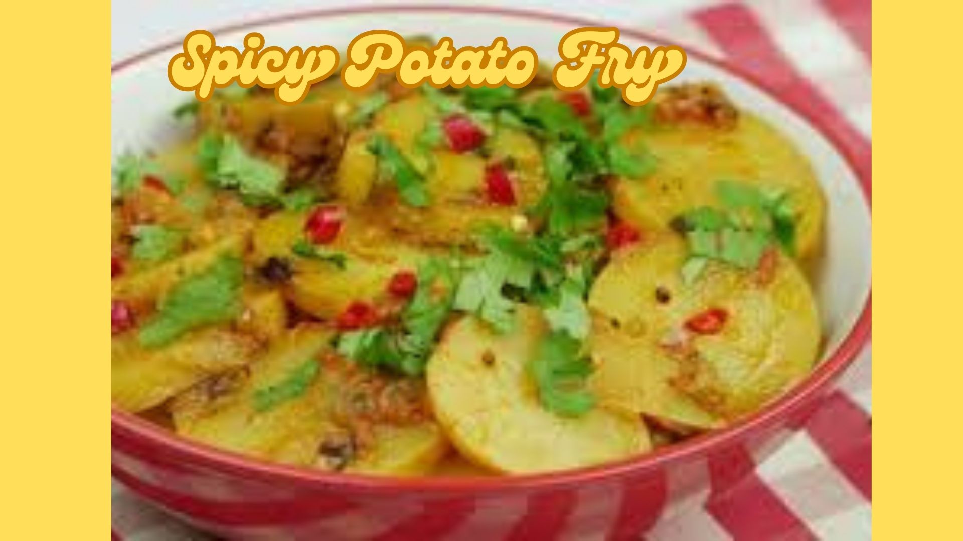'Video thumbnail for Spicy Potato Fry or Aaloo Sabzi Recipe'