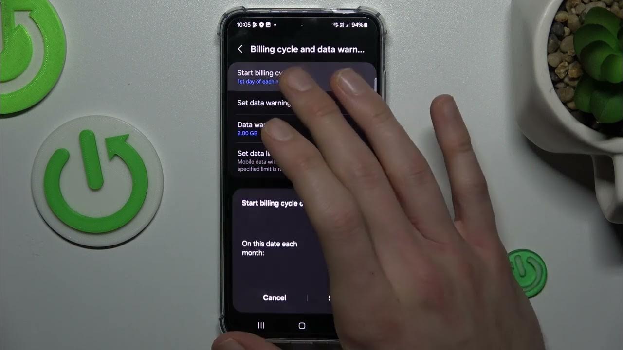 Video thumbnail for How to Set the Mobile Data Limit on SAMSUNG Galaxy S24