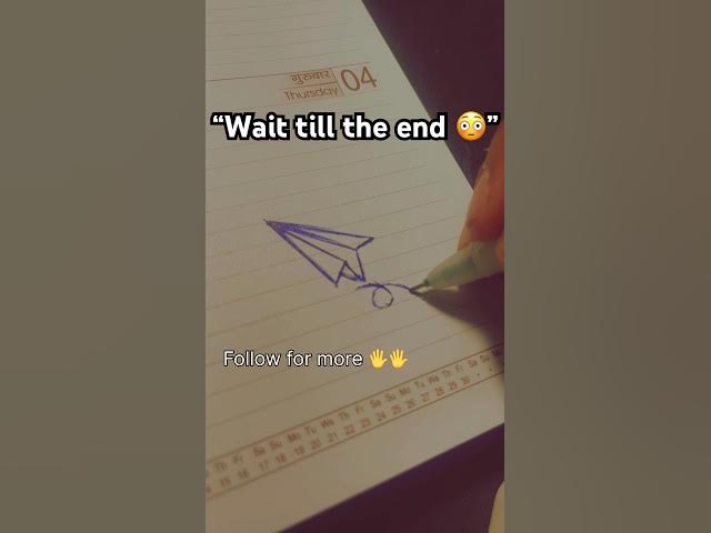 Video thumbnail for “Easy paper plane Drawing ✍️✈️ satisfying Loop art 😱 #shorts #shortsfeed #howtodraw #viral #youtube