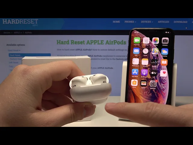 Video thumbnail for How to Hard Reset AirPods 2 - Restore Factory Data