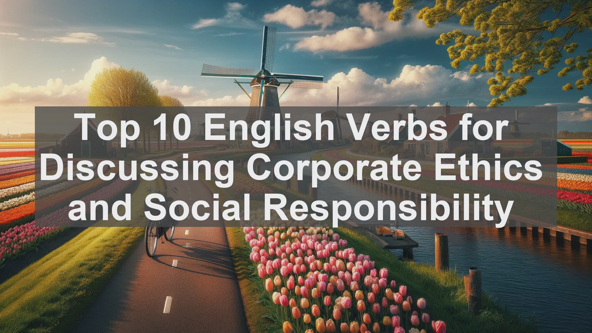 'Video thumbnail for Top 10 English Verbs for Discussing Corporate Ethics and Social Responsibility'
