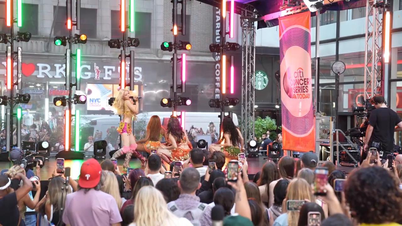 Video thumbnail for Katseye concert on NBC Today Show 6.