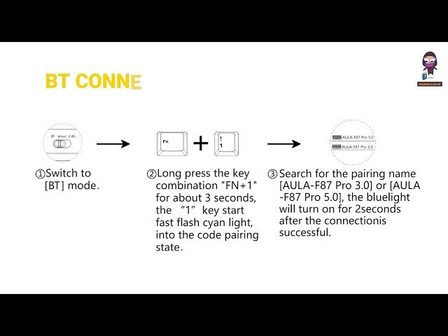 Video thumbnail for How to Set Up and Connect the Aula F98 Swappable RGB Gasket Mechanical Keyboard