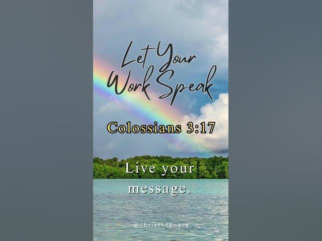 Video thumbnail for Let Your Work Speak
