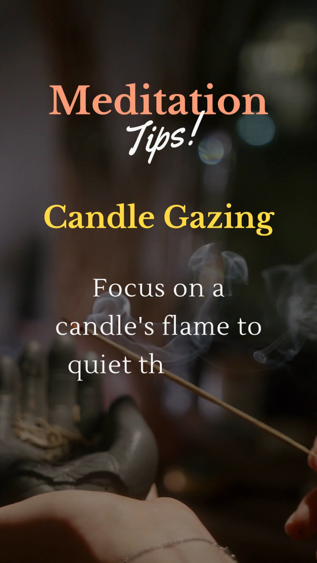 'Video thumbnail for Meditation Tips!'